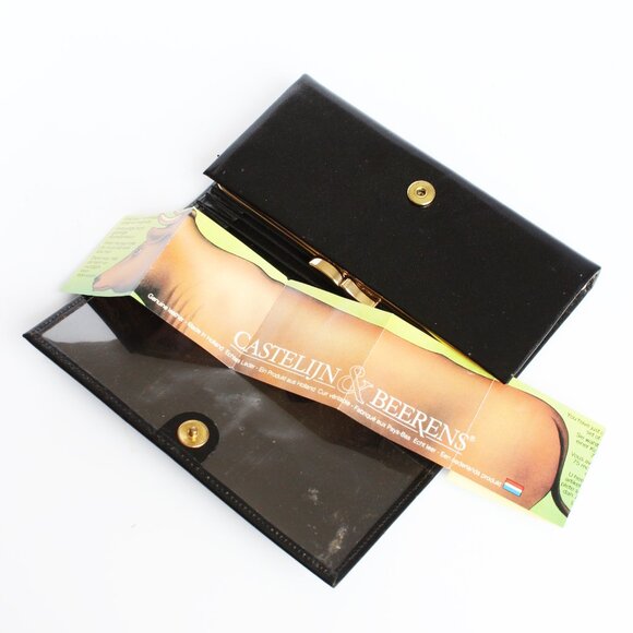 Castelijn & Beerens Wallet Class Collection Frame Purse Black Leather - Picture 8 of 8